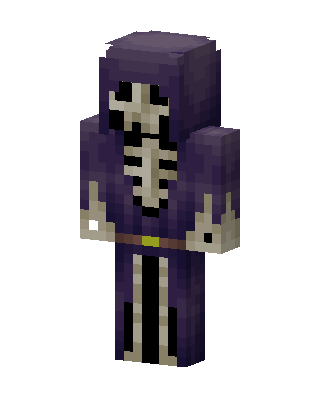 Purple Hooded Villain skin, 3D preview