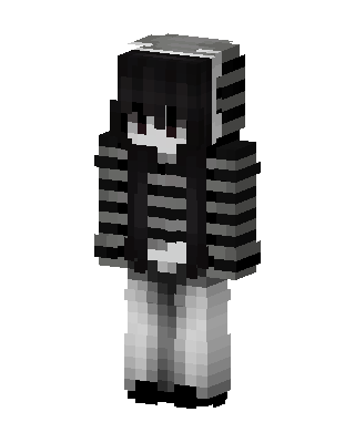Monochrome Emo skin, 3D preview