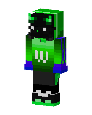 Green Player Boy skin, 3D preview