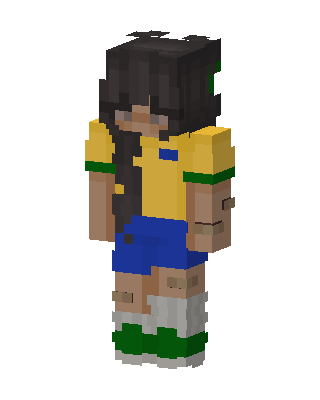 Brazil Jersey Girl skin, 3D preview