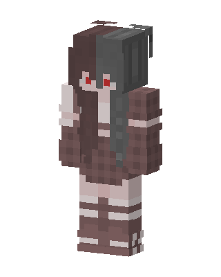 Brown Player Girl skin, 3D preview