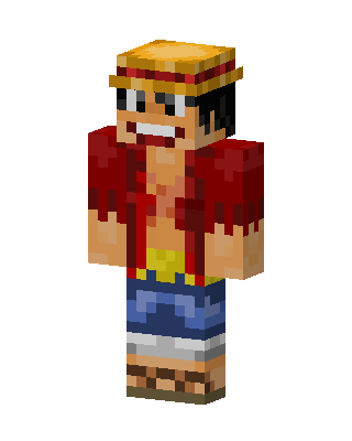 Monkey D. Luffy skin, 3D preview