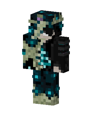 Deep Dark Warden skin, 3D preview