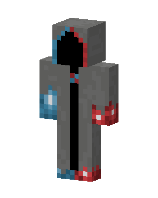 Gray Hoodie skin, 3D preview