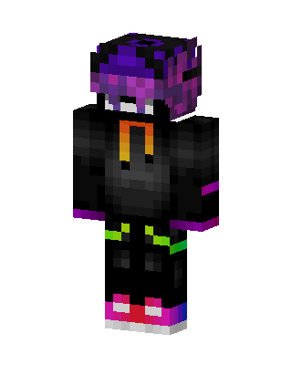 Neon Void Hoodie Minecraft skin