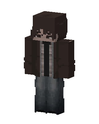 Hooded Grunge Boy skin, 3D preview