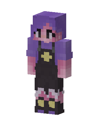 Pastel Overalls skin, 3D preview