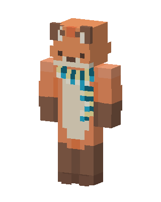 Scarf Fox Minecraft skin