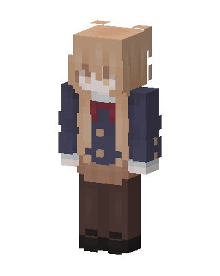 School Uniform Girl skin, 3D preview