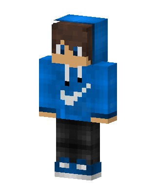 Blue Hoodie Boy Minecraft YouTuber skin