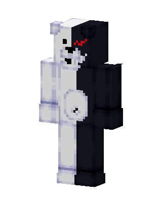 Monokuma Minecraft white skin