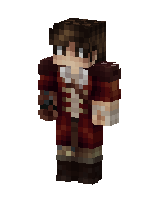 Crimson Swashbuckler skin, 3D preview