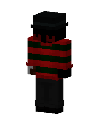 Black Holiday Boy skin, 3D preview