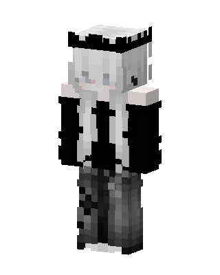 Monochrome Maid skin, 3D preview