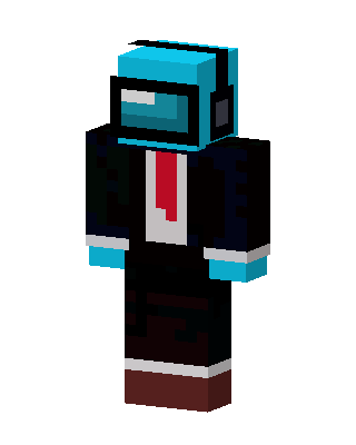 Suited Crewmate skin, 3D preview