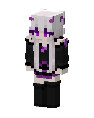 White Hero Girl skin, 3D preview