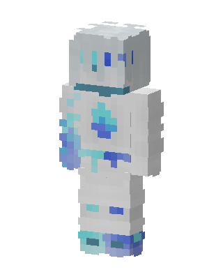 Ice Crystal Golem skin, 3D preview