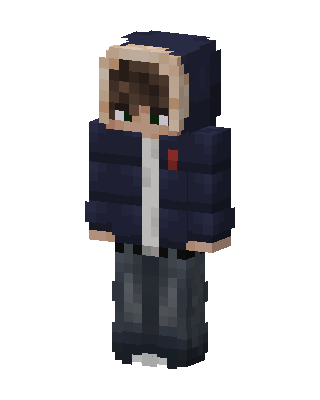 Navy Puffer Hoodie Minecraft skin