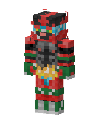 Red Armor Rider Minecraft skin