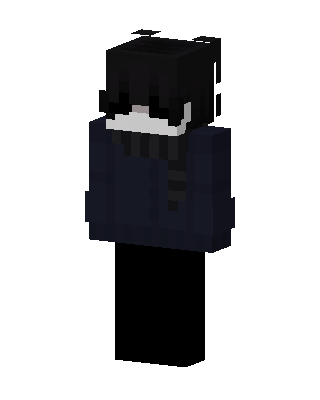 Masked Hoodie Boy skin, 3D preview