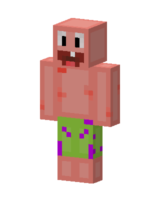 Patrick Star skin, 3D preview
