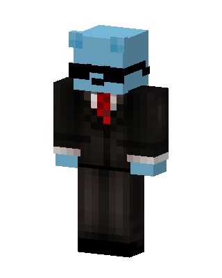 Blue Bear Agent Minecraft skin