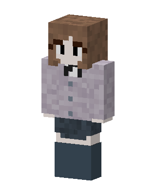 Gray Student Girl Minecraft skin