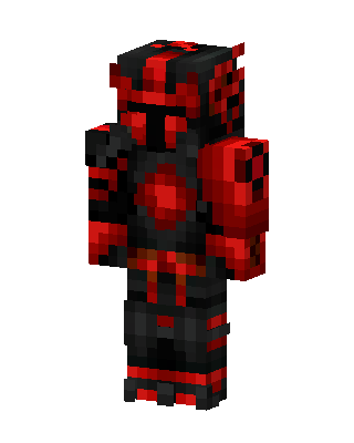 Crimson Knight skin, 3D preview