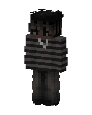 Striped Sweater Boy skin, 3D preview