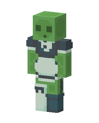 Slime Maid skin, 3D preview