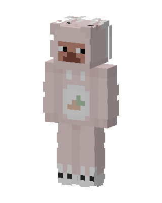 Sheep Onesie skin, 3D preview