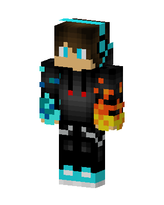 Flame Gamer skin, 3D preview