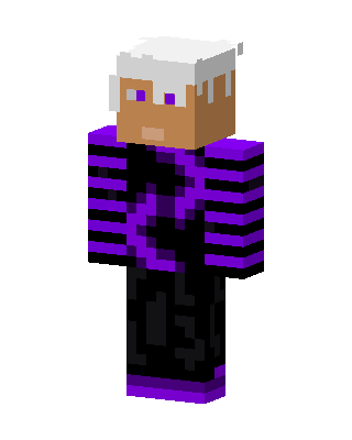 Black Emo Boy skin, 3D preview