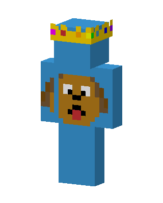 Crowned Doggo skin, 3D preview