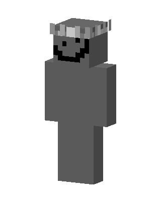 Smiley Gray Crown skin, 3D preview