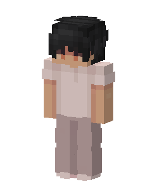 Casual Pajama Boy skin, 3D preview