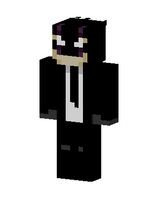 Black Player Boy skin, 3D preview