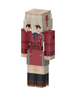 Chisato Nishikigi skin, 3D preview