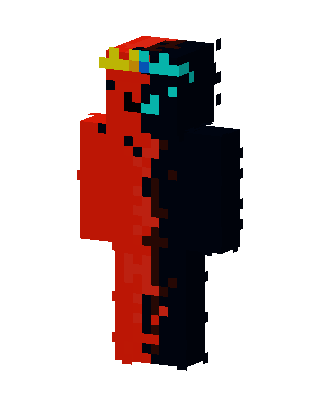 Crowned Red Ender skin, 3D preview