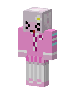 Pink Bunny Girl skin, 3D preview