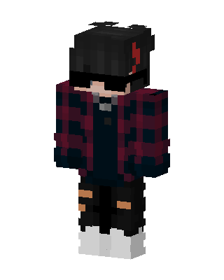 Black Emo Boy Minecraft black skin