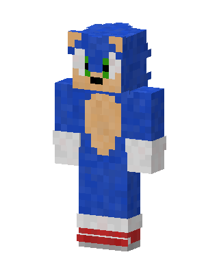 Sonic Minecraft skin