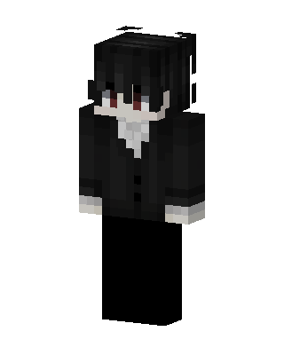 Black Villain Boy skin, 3D preview