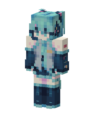 Hatsune Miku Minecraft skin