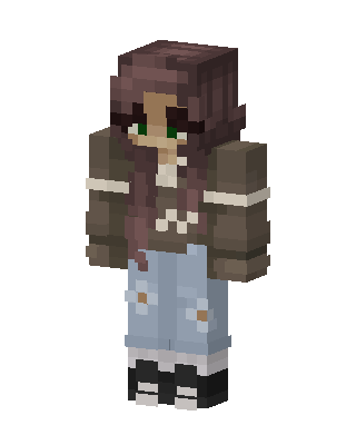 Cozy Denim Girl skin, 3D preview