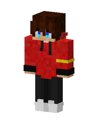Red Hoodie Boy Minecraft skin