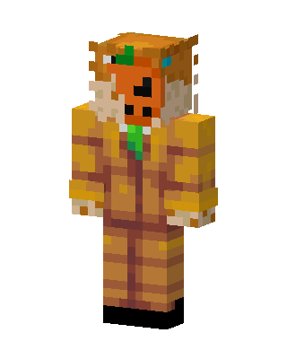 Pumpkin Head Suit skin, 3D preview