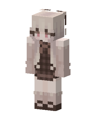 Cream Plaid Girl Minecraft cat girl skin