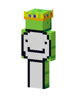 Dream With Crown Minecraft skin