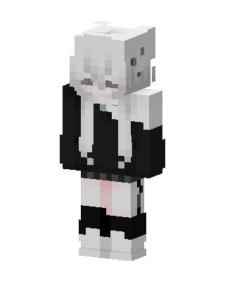 Monochrome Bunny skin, 3D preview
